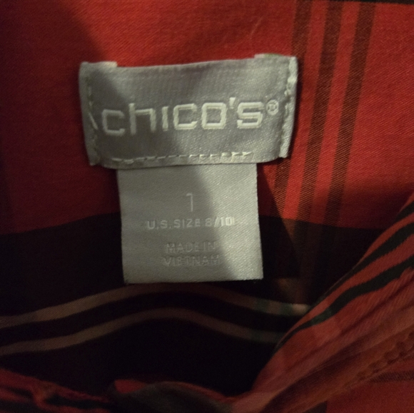 Plaid Holiday Popover Top - Picture 4 of 6